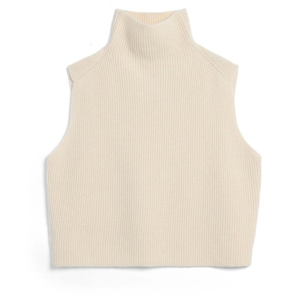 Demylee Merino Wool Mock Neck Vest